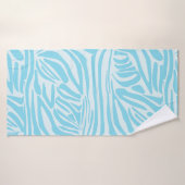 Motif Zèbre Bleu (Serviette de bain)