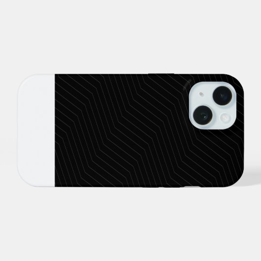 Motif Zig Zag Géométrique Moderne Noir & Blanc (Verso Horizontal)