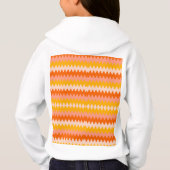 Motif Zig Zag Jaune, Orange et Blanc Moderne (Dos)