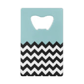 Motif Zigzag noir et blanc, Chevron, Bleu (Dos)