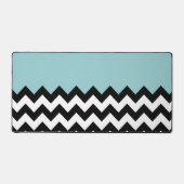 Motif Zigzag noir et blanc, Chevron, Bleu (Recto)