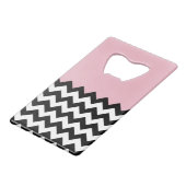 Motif Zigzag noir et blanc, Chevron, rose (Devant Angle)