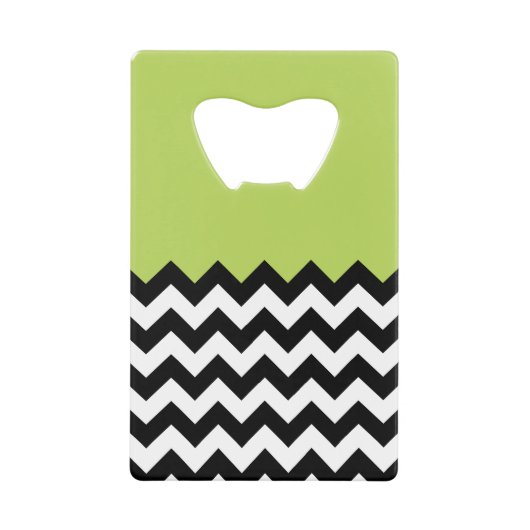 Motif Zigzag noir et blanc, Chevron, Vert (Devant)