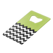 Motif Zigzag noir et blanc, Chevron, Vert (Dos Angle)