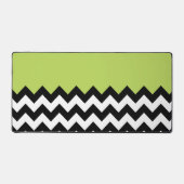 Motif Zigzag noir et blanc, Chevron, Vert (Recto)