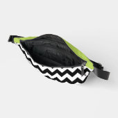 Motif Zigzag noir et blanc, Chevron, Vert (Ouvrir)