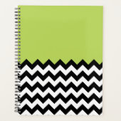 Motif Zigzag noir et blanc, Chevron, Vert (Devant)