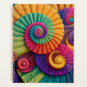 Motifs Abstraits de la spirale vibrante