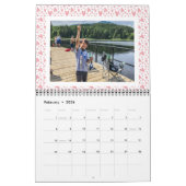 Motifs aquarelle | Calendrier personnalisé photo (Feb 2026)