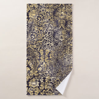 Motifs arabesques baroques et Damas arrachés abstr