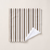 Motifs Brown et ensemble de serviettes de bain Cou (Gant de toilette)