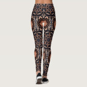 motifs d'art géométrique Leggings marron (Dos)