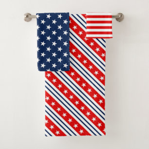 Motifs de drapeau américain rouge, blanc et bleu p