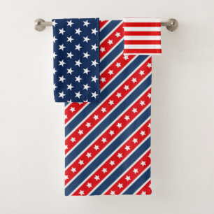 Motifs de drapeau américain rouge, blanc et bleu p