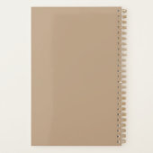 Motifs de fleurs, couleur mocha. (Dos)