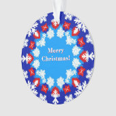 Motifs de flocon de neige et cadeaux (devant)