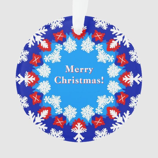 Motifs de flocon de neige et cadeaux (devant)