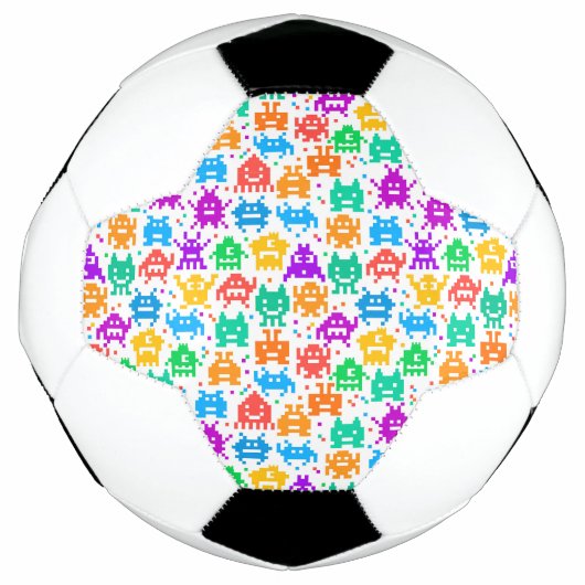 Motifs de monstres pixelisés colorés mignons (Devant)