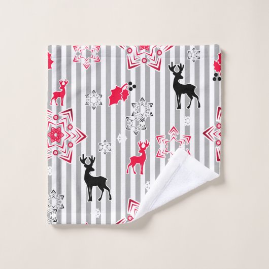 Motifs de Noël (Gant de toilette)