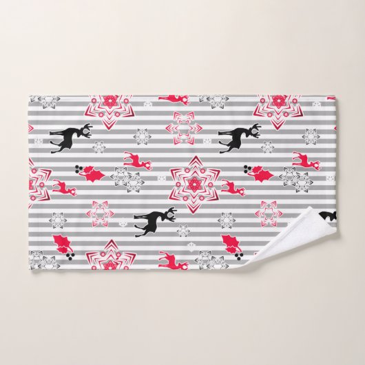 Motifs de Noël (Serviette à main)