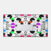 Motifs de nuages colorés mignons (Clavier et souris)