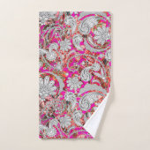 motifs de paisley blanc (Serviette à main)