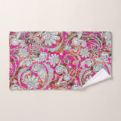 motifs de paisley blanc (Serviette à main)