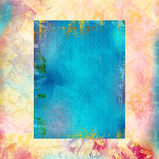 Motifs et peintures bleu Damask papier à morceau (Créateur téléchargé)