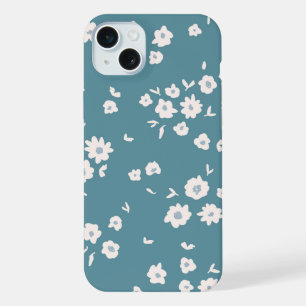 Motifs Floraux Fleurs Bleues Bohème Groovy