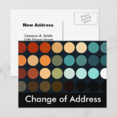 Motifs géométriques | Carte postale Changement d'a (Devant / Derrière)