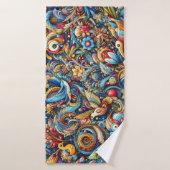 Motifs naturels abstraits (Serviette de bain)