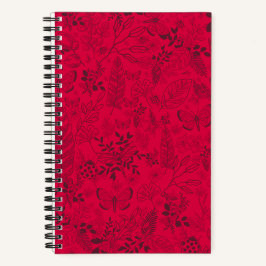 Motifs rojo - Cuaderno personalizado/Personalized  Notitieboek