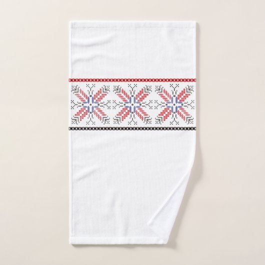Motifs roumains traditionnels Roumanie 1 d'art (Serviette à main)