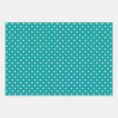 Motifs turquoises Envelopper le feuillet papier (Devant 2)