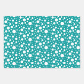 Motifs turquoises Envelopper le feuillet papier (Devant 3)