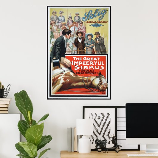 Motion Afbeelding voor de grote onstuimige Sirkus Poster (Thuiskantoor)