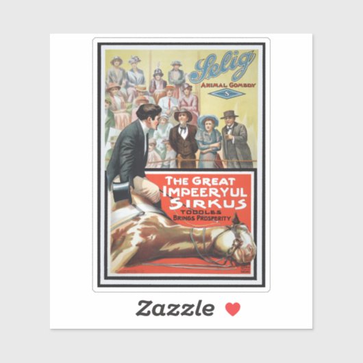 Motion Afbeelding voor de grote onstuimige Sirkus Sticker (Vel)