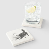 Motion Between Friends Stenen Onderzetter (Zijkant)