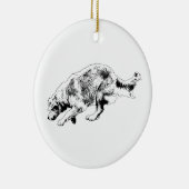 Motion Moment Golden Keepsake Keramisch Ornament (Rechts)