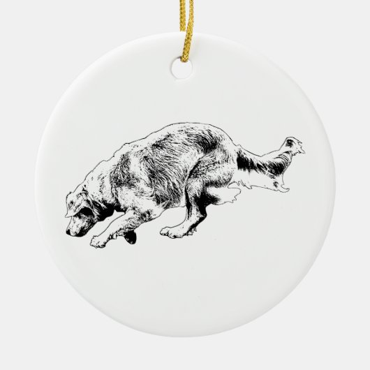 Motion Moment Golden Keepsake Keramisch Ornament (Voorkant)