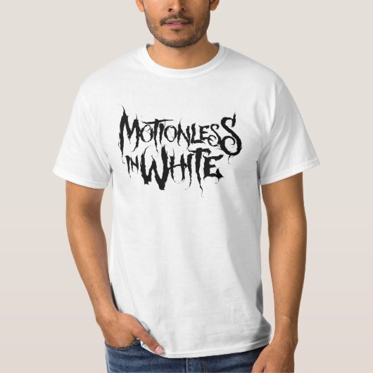 Motionless in witte klassieker t-shirt (Voorkant)