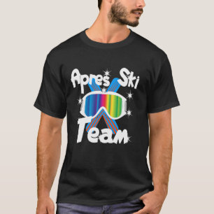 Motiv Skiën Snowboarden Zuipen Alcohol Apres- T-shirt