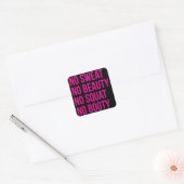 Motivaitonale fitness Gym Vierkante Sticker (Envelop)
