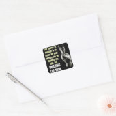 Motivaitonale fitness Gym Vierkante Sticker (Envelop)