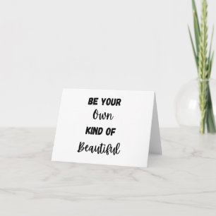 Motivate : Soyez votre propre type de belle carte