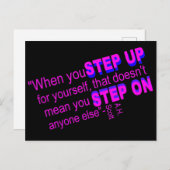 Motivateur, carte postale de l'esprit avant (Devant / Derrière)