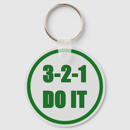 Motivatie-3-2-1-do-it-Bold-groen Sleutelhanger (Voorkant)