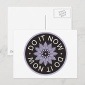 Motivatie 3 Word-citaten ~Do It Now~ Briefkaart (Voorkant / Achterkant)
