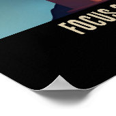 Motivatie aanmoedigende Ai Dreamy Focus op Step... Poster (Hoek)