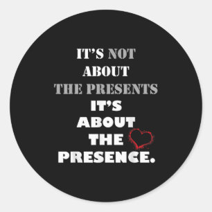 Motivatie aanwezigheid niet Cadeaus Inspirerend Q Ronde Sticker